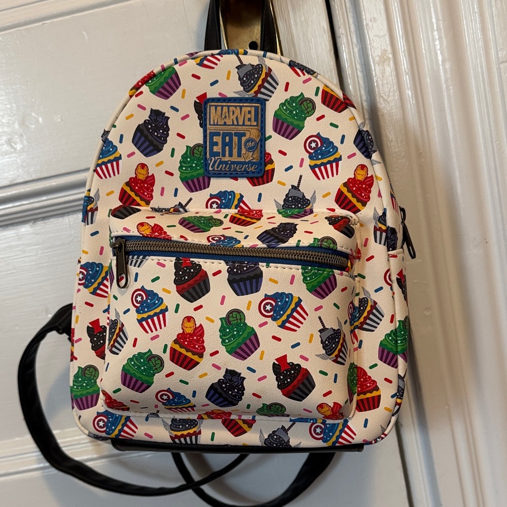 Marvel Eat the Universe Loungefly Backpack - Colorful Cupcake Design